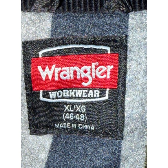 Wrangler Workwear Black Denim Blanket Lined Chore Jacket Barn Coat Size XL NWOT - Picture 6 of 6